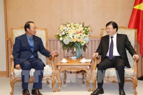 Phó Thủ tướng Trịnh Đình Dũng tiếp Chủ tịch, Tổng Giám đốc Công ty Điện lực Nam Hàn Quốc