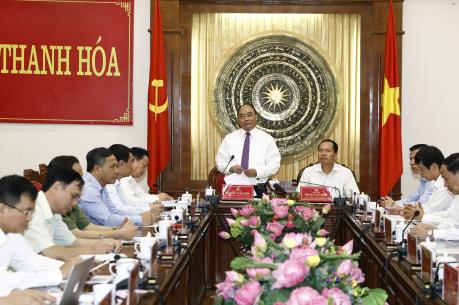 Thủ tướng Nguyễn Xuân Phúc làm việc với lãnh đạo tỉnh Thanh Hóa