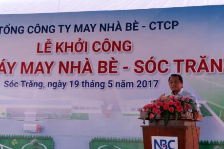 Khởi công xây dựng Nhà máy May Nhà Bè - Sóc Trăng