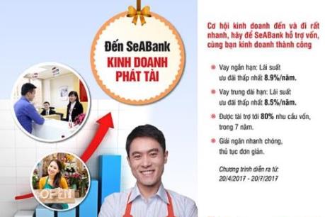 SeABank triển khai chương trình ưu đãi lãi suất cho vay hấp dẫn