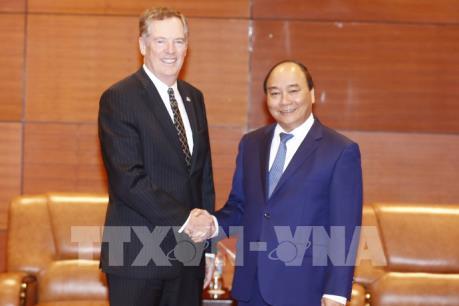 Thủ tướng Nguyễn Xuân Phúc tiếp Đại diện Thương mại Hoa Kỳ