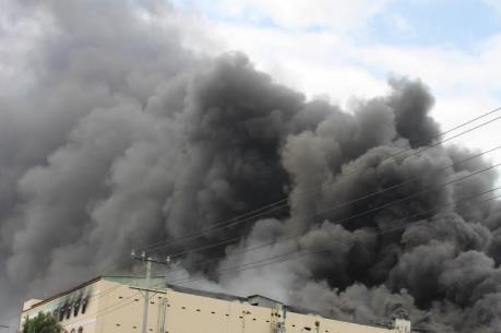 Hải Phòng: Cháy lớn tại Công ty cổ phần cáp điện và hệ thống Ls-Vina