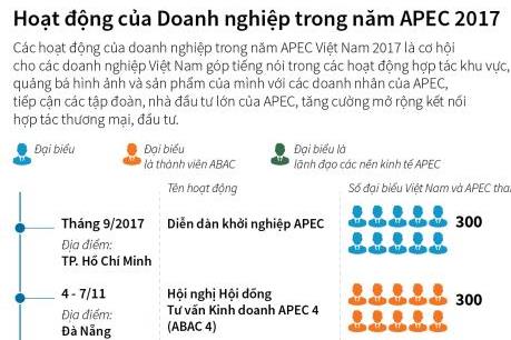 Hoạt động của doanh nghiệp trong năm APEC 2017