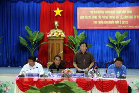 Bảo đảm an toàn tính mạng và tài sản người dân vùng bị sạt lở 