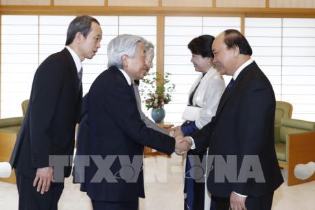 Thủ tướng Nguyễn Xuân Phúc hội kiến Nhà Vua và Hoàng hậu Nhật Bản