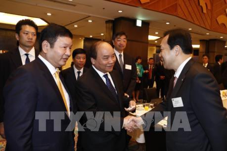 Thủ tướng Nguyễn Xuân Phúc tọa đàm với các doanh nghiệp công nghệ thông tin Nhật Bản