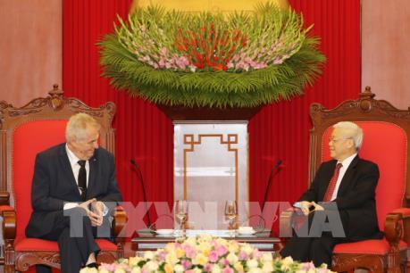 Tổng Bí thư Nguyễn Phú Trọng tiếp Tổng thống Cộng hòa Séc ​