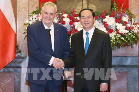 Chủ tịch nước Trần Đại Quang chiêu đãi chào mừng Tổng thống Cộng hòa Séc