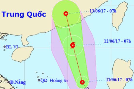 Dự báo thời tiết hôm nay 12/6: Bão số 1 sẽ suy yếu thành áp thấp nhiệt đới