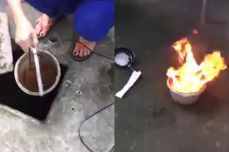 Vụ nước giếng bốc cháy ở Đồng Nai: Nước chứa hàm lượng xăng dầu cao