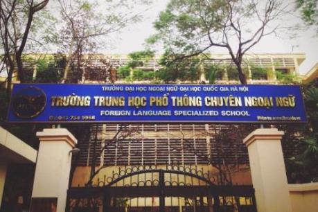Điểm chuẩn trường THPT Chuyên Ngoại ngữ năm 2017