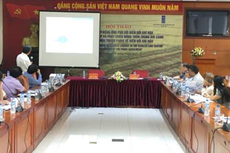Ngành nông nghiệp ứng phó với biến đổi khí hậu