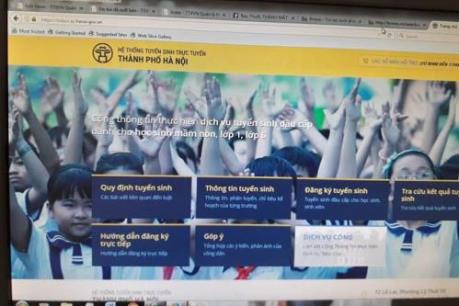 Không bị nghẽn mạng khi áp dụng tuyển sinh trực tuyến đầu cấp năm học 2017-2018