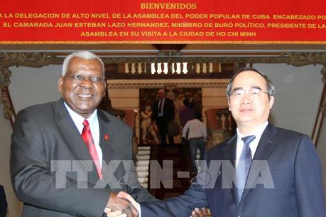 Lãnh đạo TPHCM và Chủ tịch Quốc hội Cu Ba trao đổi kinh nghiệm phát triển kinh tế - xã hội