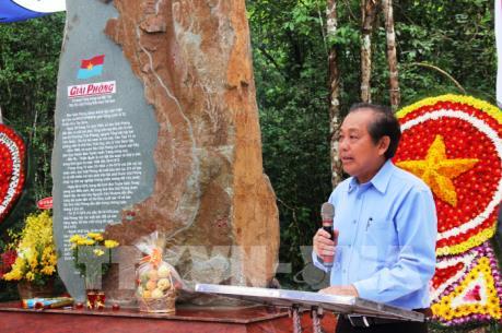 Phó Thủ tướng Thường trực Trương Hòa Bình dự Lễ đặt bia kỷ niệm Báo Giải Phóng