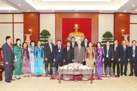 Tổng Bí thư Nguyễn Phú Trọng tiếp Đoàn đại biểu cấp cao của Campuchia