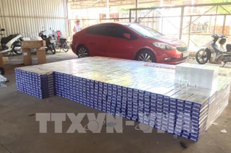 Bắt xe ô tô chở 28.500 bao thuốc lá ngoại nhập lậu