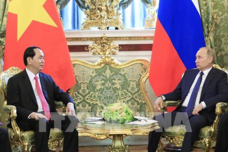 Chủ tịch nước Trần Đại Quang hội đàm với Tổng thống LB Nga Vladimir Putin