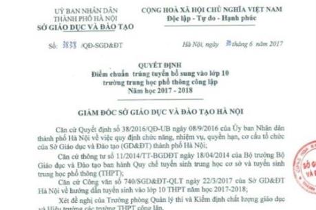 HOT: Hà Nội hạ điểm chuẩn trúng tuyển vào lớp 10 của 43/108 trường THPT