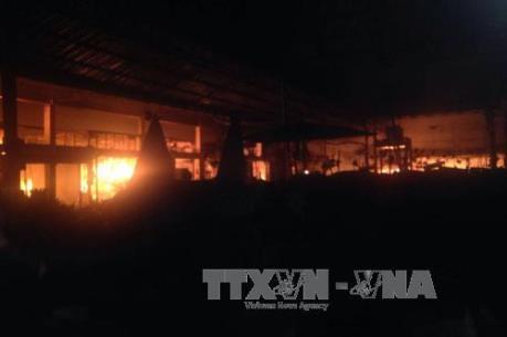 Cháy chợ đêm ở Phú Quốc, Kiên Giang