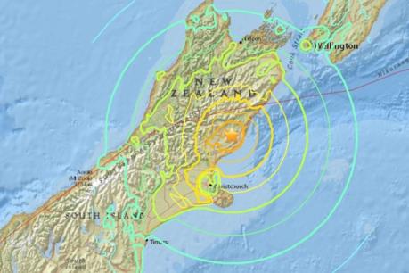 Động đất mạnh 6,8 độ Richter ở New Zealand