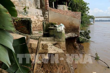 Phú Thọ: Sạt lở nghiêm trọng tại huyện Tam Nông