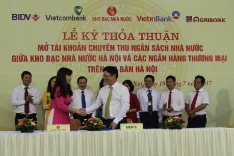 BIDV và Kho bạc Nhà nước ký kết Thỏa thuận phối hợp thu Ngân sách Nhà nước