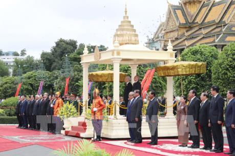 Lễ đón chính thức Tổng Bí thư Nguyễn Phú Trọng và đoàn đại biểu cấp cao Việt Nam