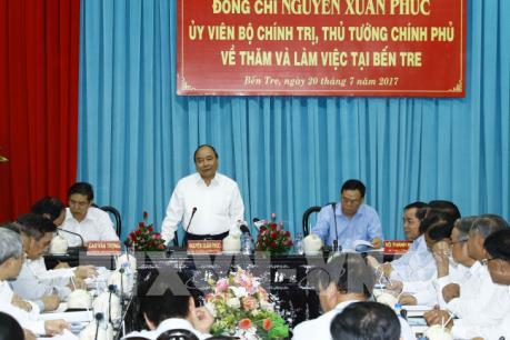 Thủ tướng: Bến Tre cần xây dựng cơ cấu kinh tế phù hợp với biến đổi khí hậu