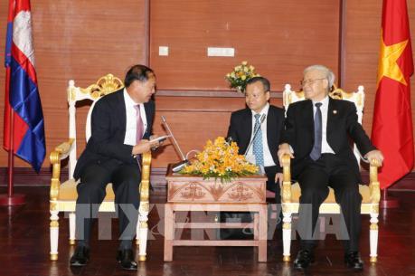 Tổng Bí thư Nguyễn Phú Trọng: Tăng cường hợp tác giữa các địa phương Việt Nam và Campuchia