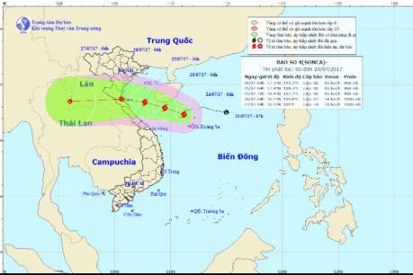 Bộ Công an chỉ đạo lực lượng ứng phó với cơn bão số 4