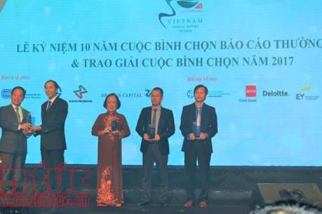 50 doanh nghiệp được trao giải Báo cáo thường niên tốt nhất năm 2017