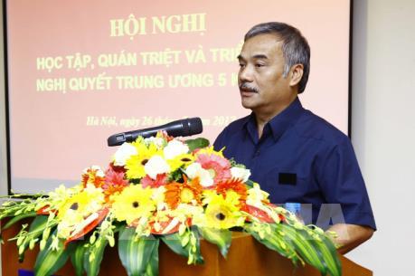Thông tấn xã Việt Nam quán triệt, triển khai Nghị quyết Trung ương 5 (khóa XII)