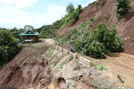 Sạt lở đất tại Cao Bằng, một người tử vong