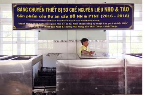 Ninh Thuận khuyến khích đầu tư công nghệ bảo quản nông sản
