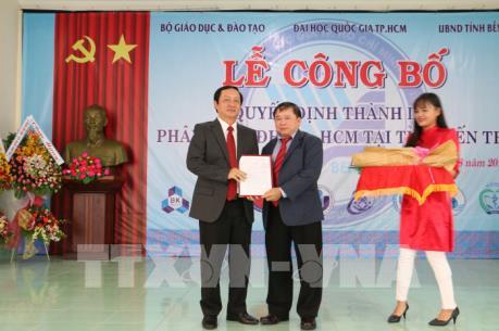 Thành lập Phân hiệu Đại học Quốc gia đầu tiên của cả nước