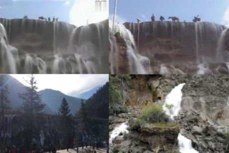 Thác nước được lấy làm cảnh quay cho phim Tây Du Ký bị phá huỷ do động đất