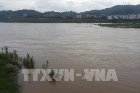 Sông Hồng và sông Chảy đoạn qua Lào Cai xuất hiện lũ lớn