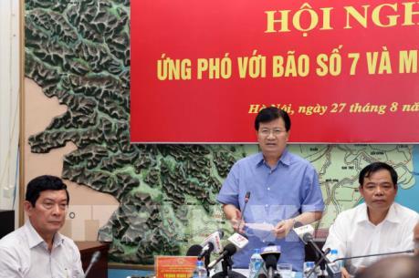 Phó Thủ tướng Trịnh Đình Dũng chủ trì hội nghị ứng phó với bão số 7 và mưa lũ sau bão