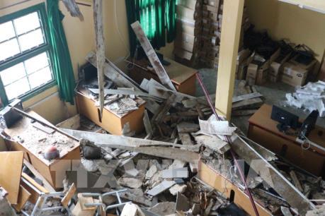 Lâm Đồng: Học sinh tại trường bị sập sàn phòng học được chuyển sang cơ sở mới