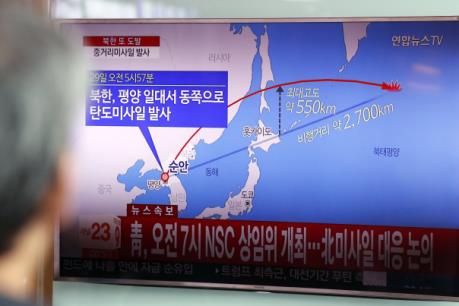 HĐBA thông báo tiến hành họp khẩn sau vụ phóng tên lửa của Triều Tiên