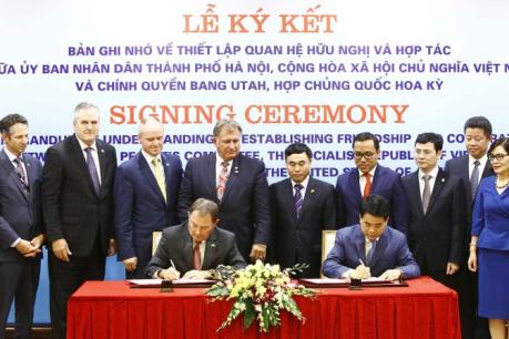 Hà Nội kết nối, hợp tác với bang Utah (Hoa Kỳ)