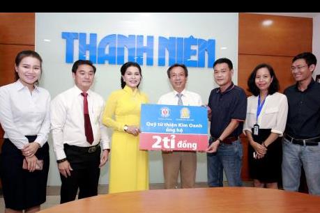 Báo Thanh Niên và Quỹ từ thiện Kim Oanh chung tay vì học sinh nghèo hiếu học