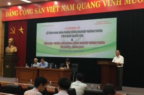Tôn vinh 102 sản phẩm công nghiệp nông thôn tiêu biểu cấp Quốc gia năm 2017
