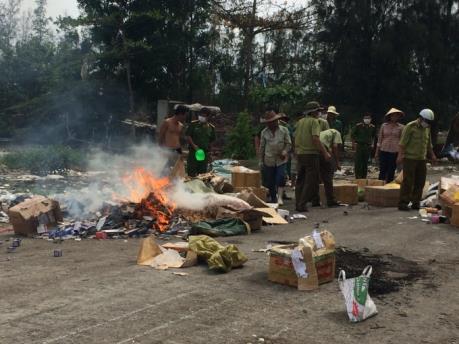 Bạc Liêu tiêu hủy hơn 21.700 đơn vị hàng hóa 