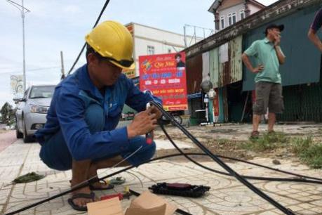 VNPT đảm bảo mạng lưới thông tin sau cơn bão số 10
