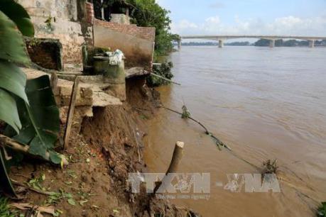 Sạt lở nghiêm trọng tại Tam Nông, Phú Thọ