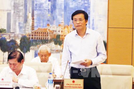 Ủy ban Thường vụ Quốc hội cho ý kiến việc chuẩn bị Kỳ họp thứ 4 của Quốc hội