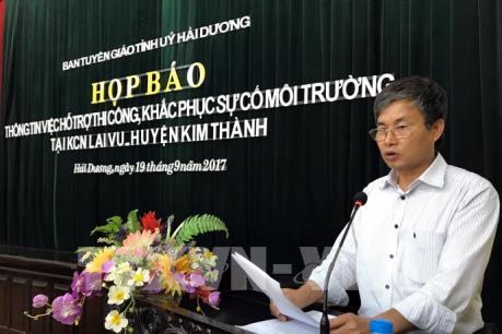 Hải Dương: Người dân có thể giám sát về quan trắc môi trường tại Dệt Pacific Crystal 