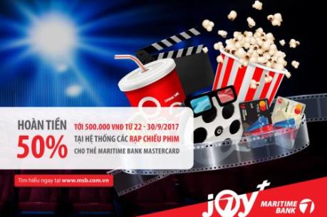 Hoàn tiền đến 500.000 đồng khi xem phim tại CGV, Lotte Cinema, BHD và Galaxy